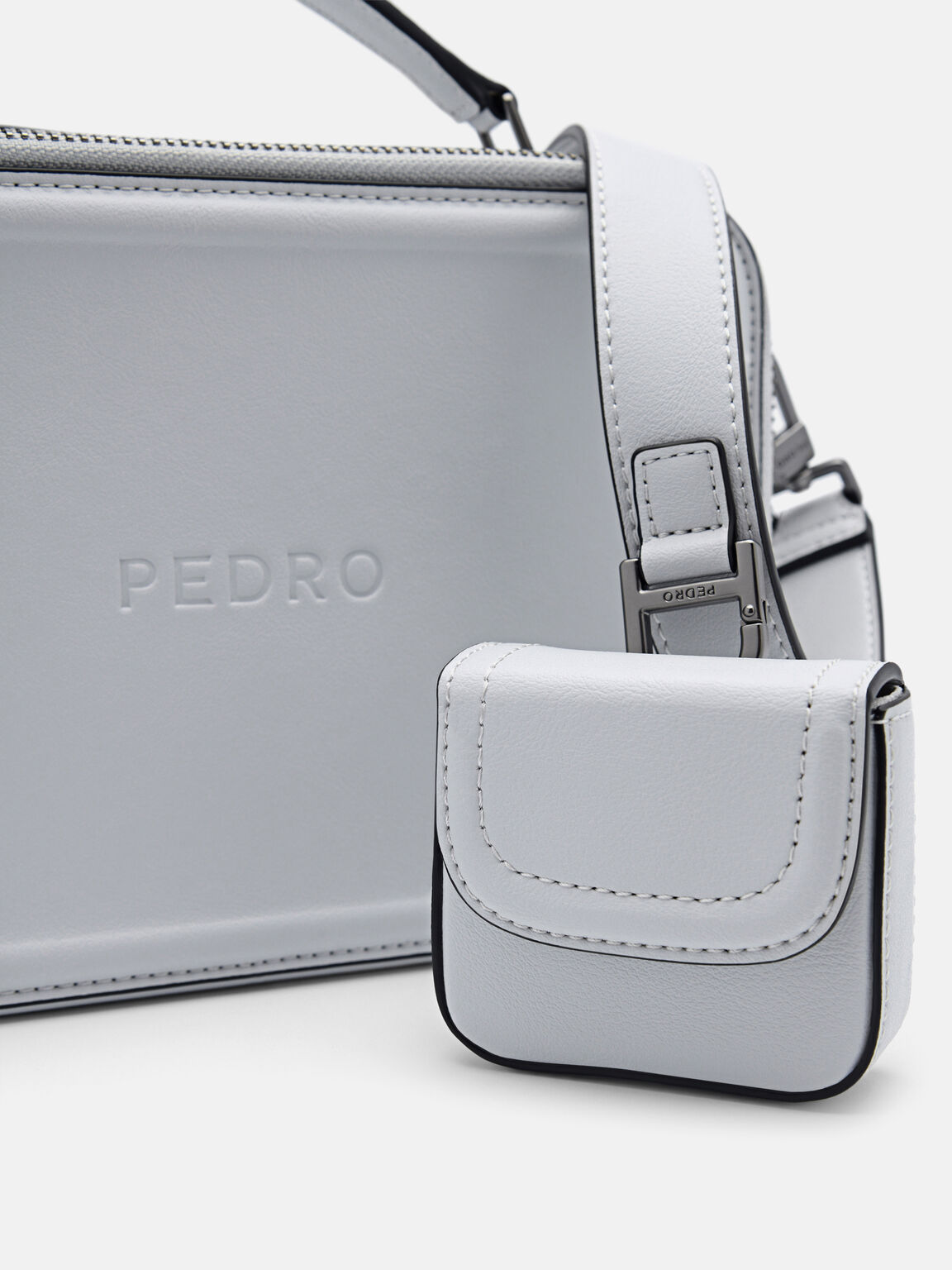Drew Sling Bag, Light Grey
