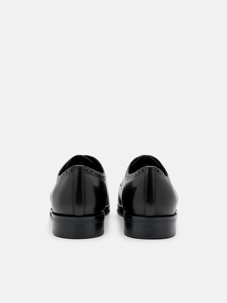 Leather Brogue Derby Shoes, , hi-res