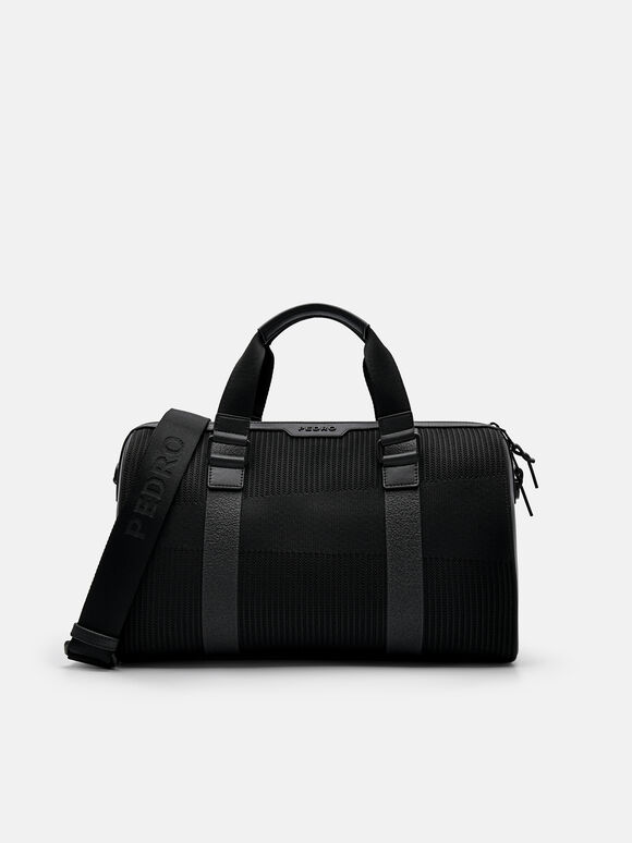 Tristan Fabric Duffel Bag, Black, hi-res