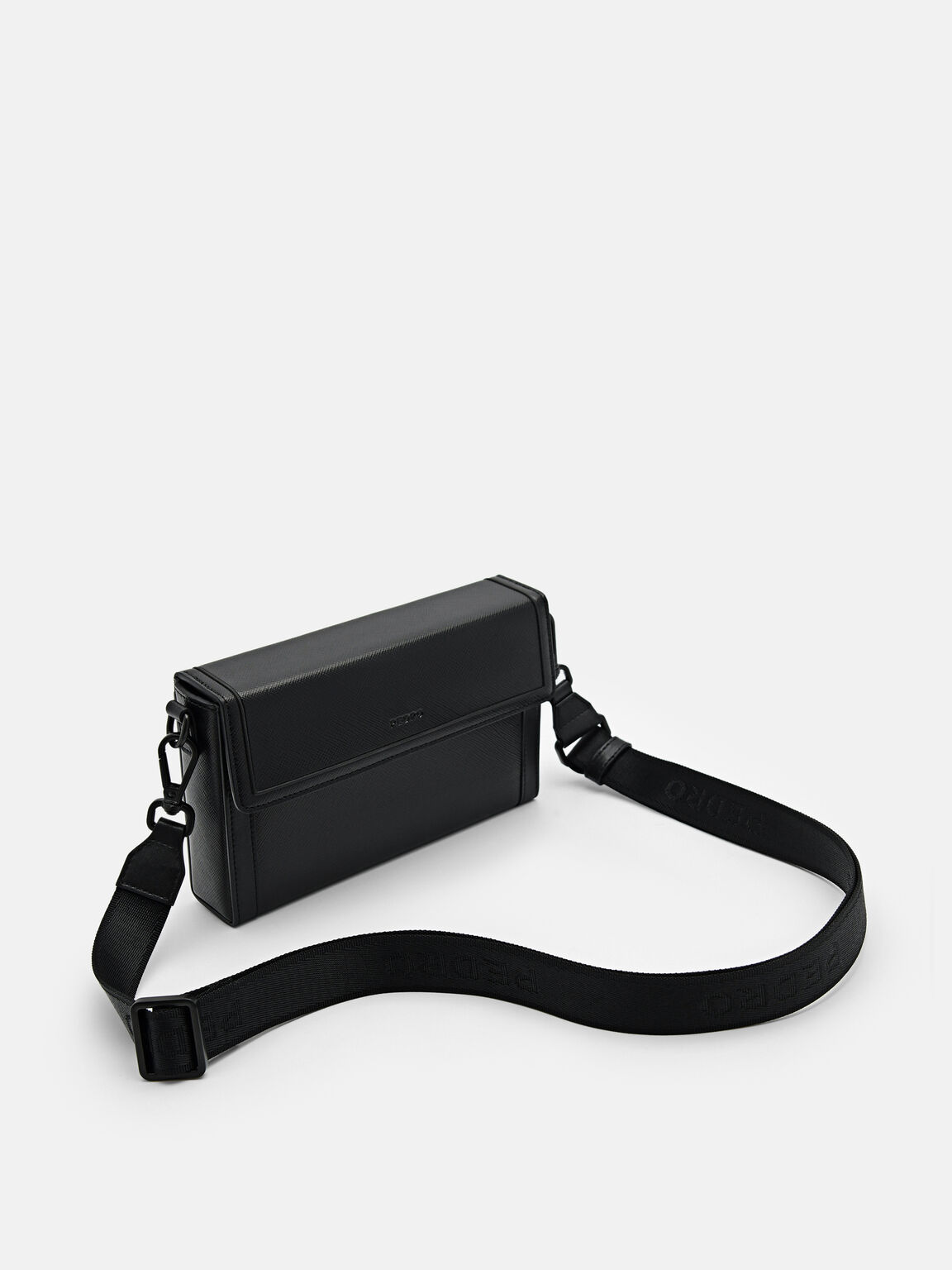 Saffiano Leather Mini Sling Bag, 