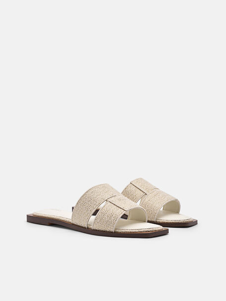 PEDRO Icon Leather Heel Sandals, Black