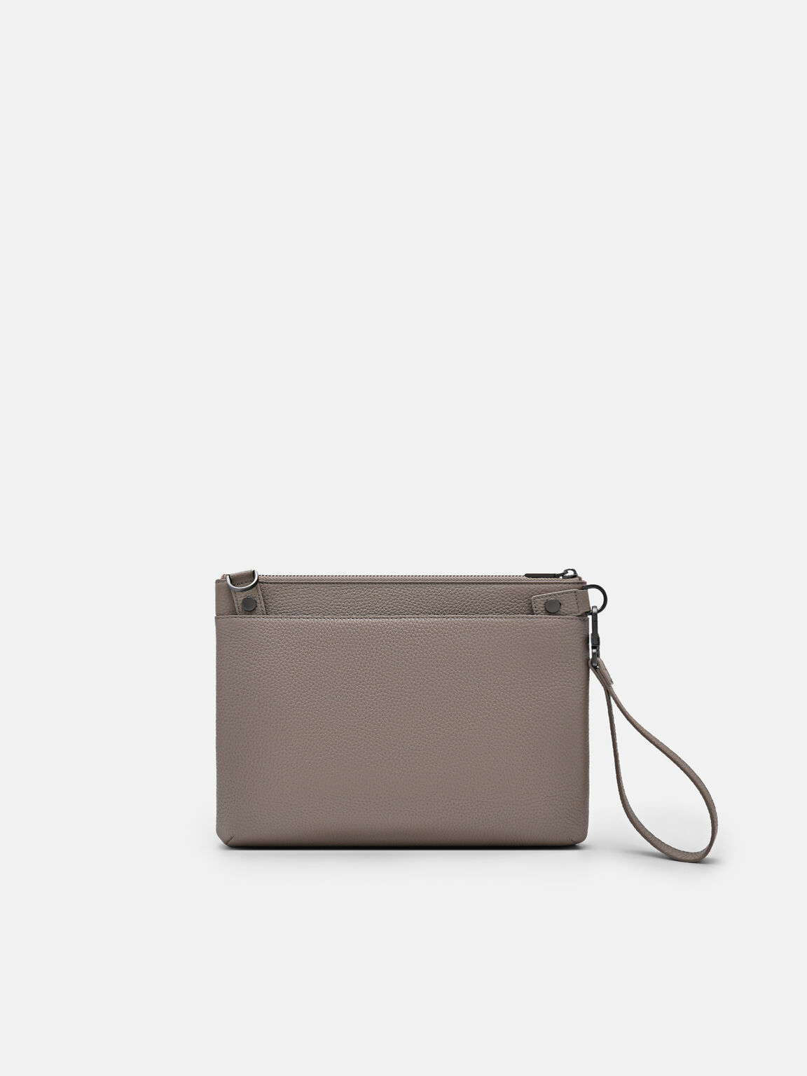 Two-Way Leather Clutch Bag, 