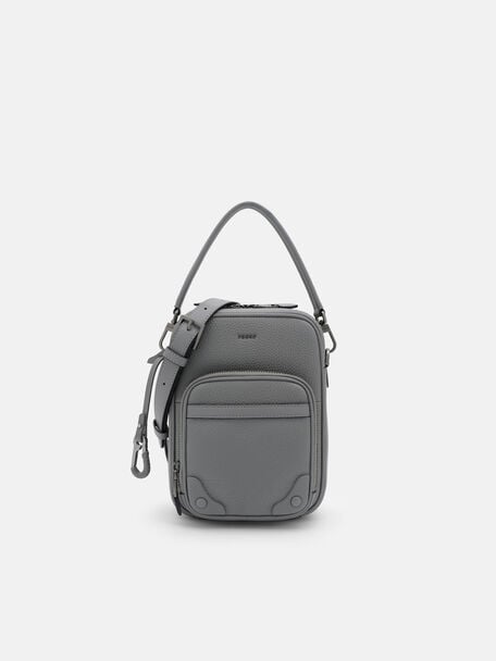 Patrice Tumbled Leather Crossbody Bag, 