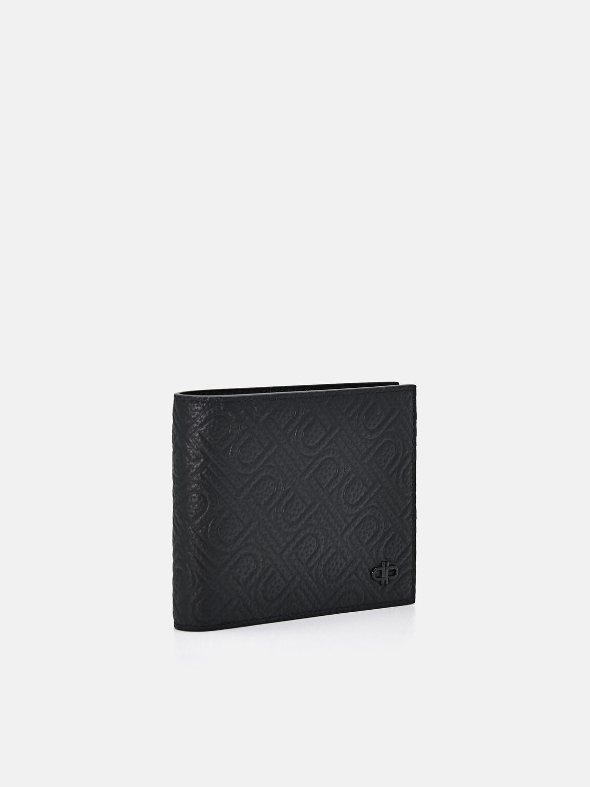 Embossed Leather Bi-Fold Flip Wallet, , hi-res