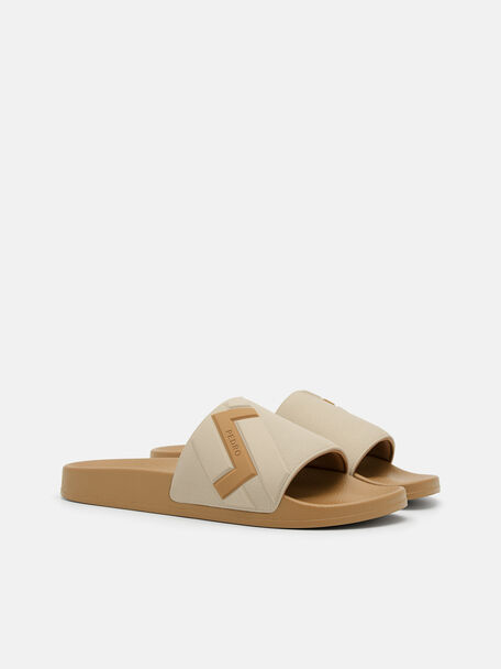 PEDRO Icon Leather Heel Sandals, Black