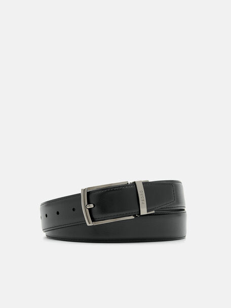 Reversible Leather Pin Belt, 