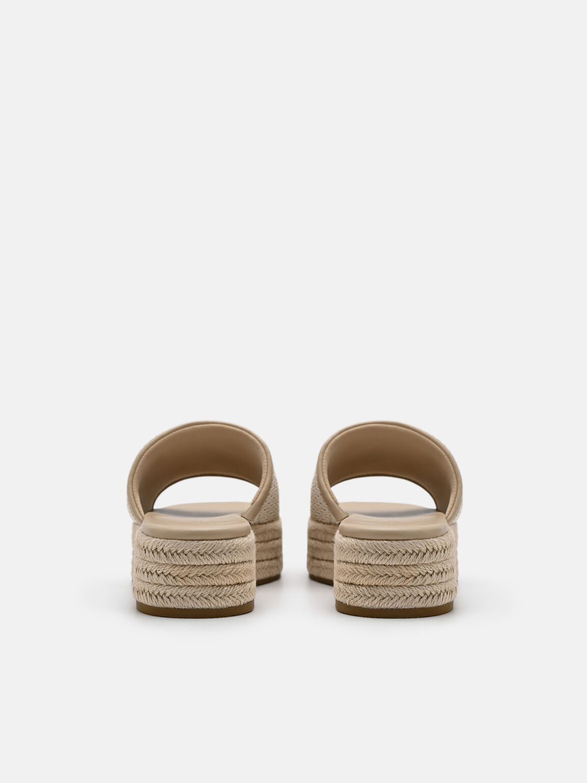 Raffia Wedge Sandals, , hi-res