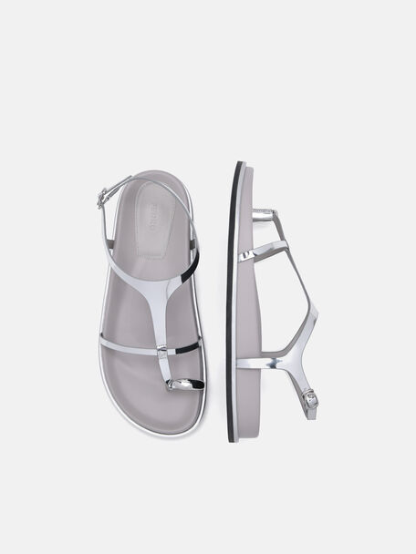 PEDRO Icon Leather Heel Sandals, Black