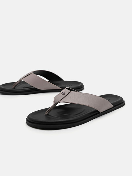 PEDRO Icon Leather Heel Sandals, Black