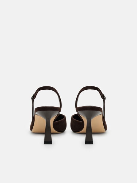 Isla Suede Slingback Heel Pumps, , hi-res