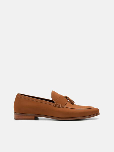 Nubuck Tasselled Loafers, 