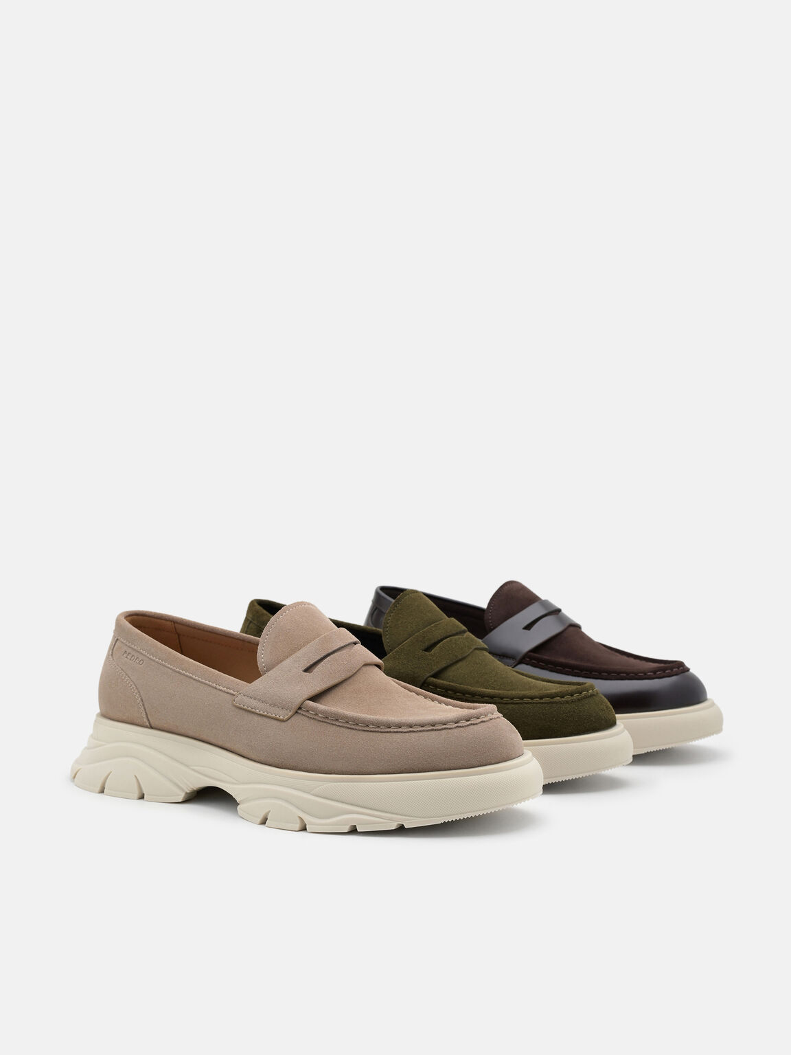 Hybrix Leather Loafers, , hi-res