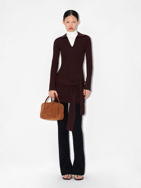 Leather Bowling Bag, , hi-res