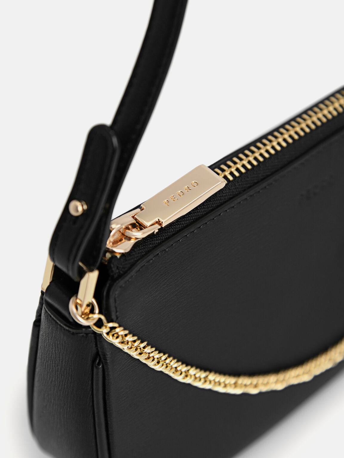 Pouch Kulit Maddy, Black, hi-res