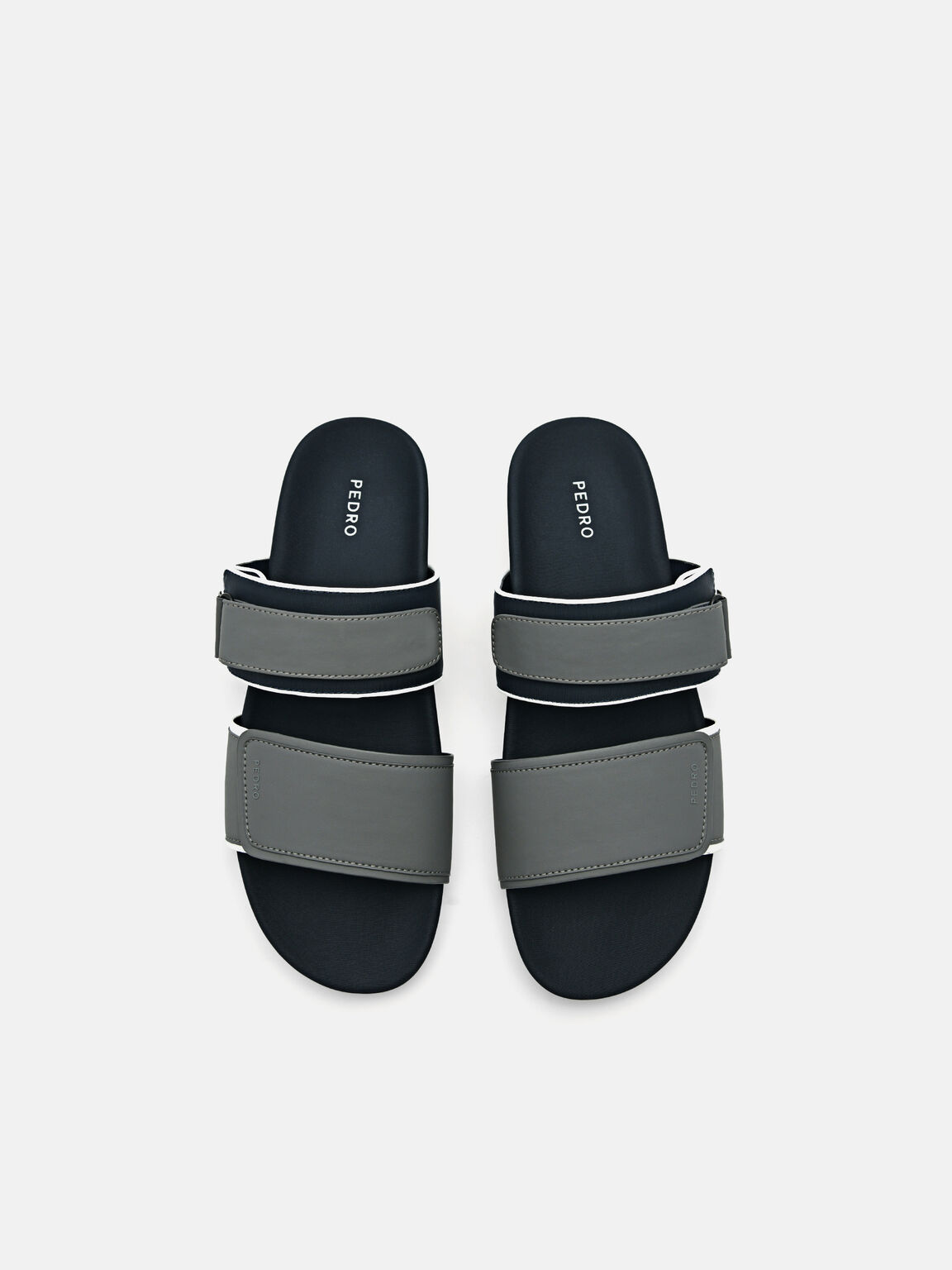 Double Strap Slide Sandals, 