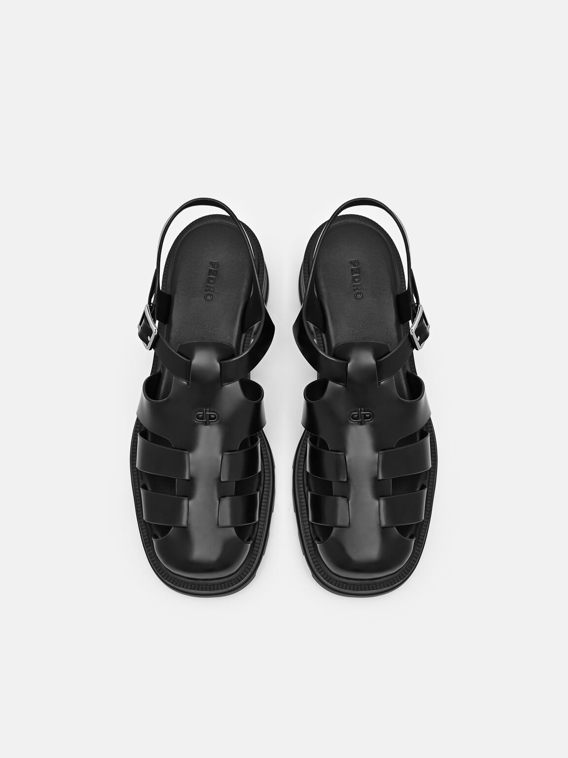 Sandal Berbingkai Kulit Verlin, , hi-res