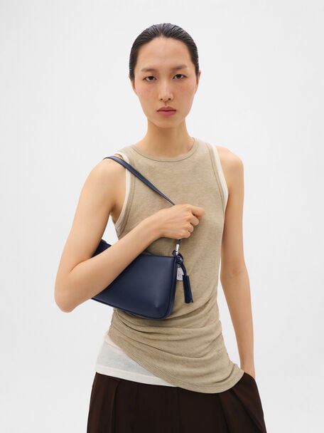 Jatte Leather Charm Shoulder Bag, , hi-res