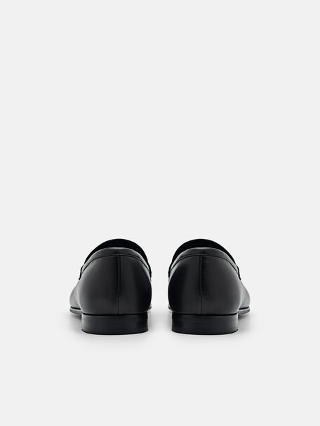 PEDRO Icon Leather Heel Sandals, Black
