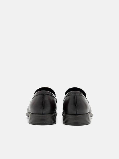 PEDRO Icon Leather Heel Sandals, Black