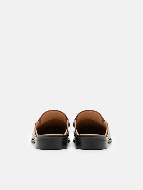 PEDRO Icon Leather Heel Sandals, Black