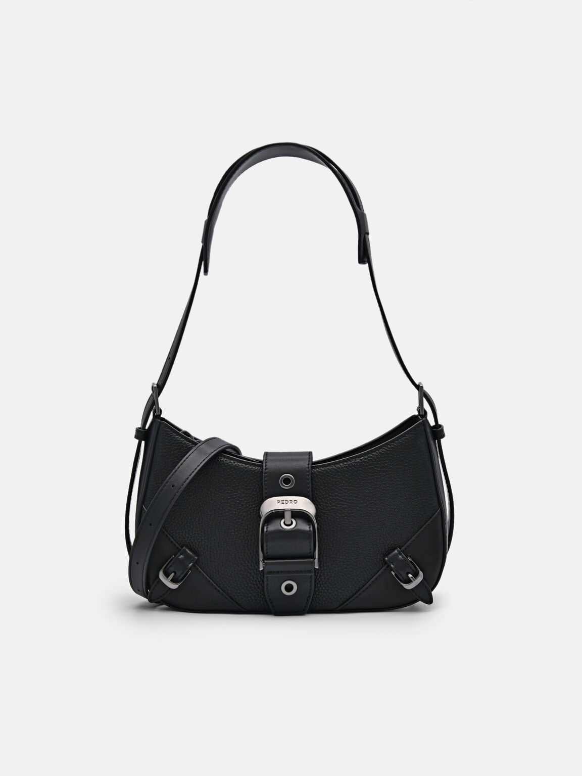 Tas Bahu Kulit Helix, Black