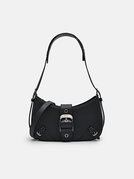 Tas Bahu Kulit Helix, Black