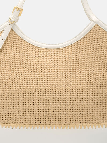 Melka Raffia Oversized Tote Bag, , hi-res