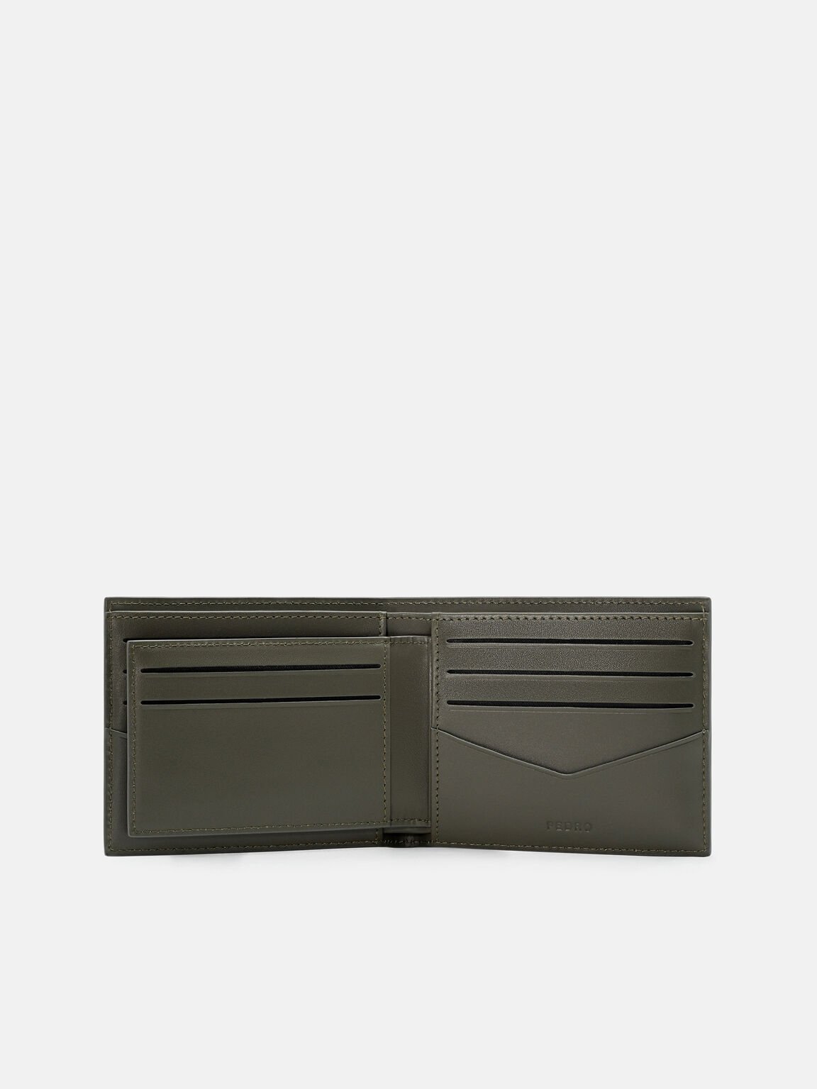 Dompet Lipat Kulit dengan Sisipan, , hi-res