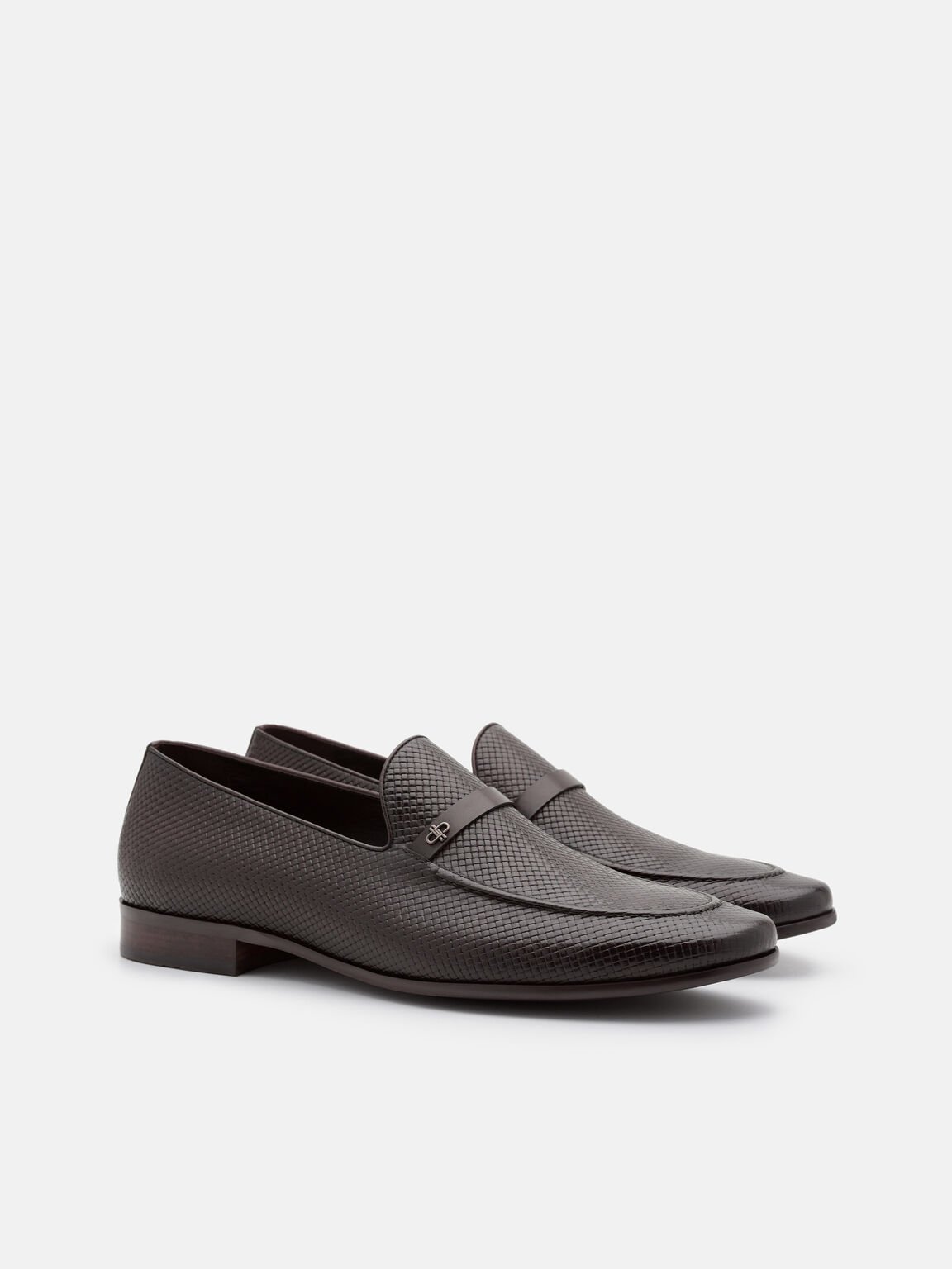 Woven Leather Loafers, 