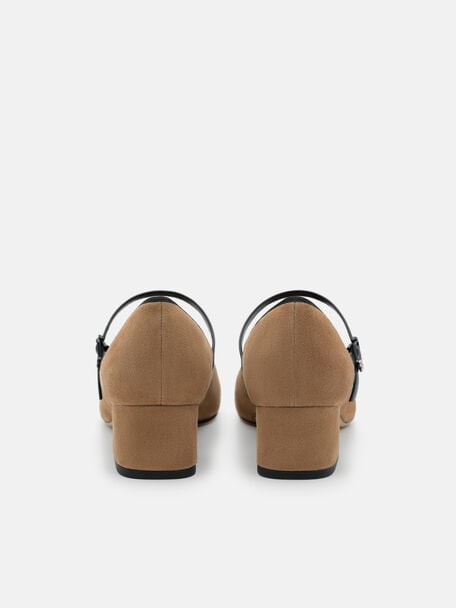 Claude Suede Mary Jane Pumps, , hi-res