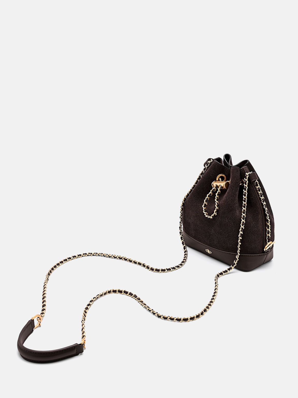 Suede Mini Bucket Bag, , hi-res