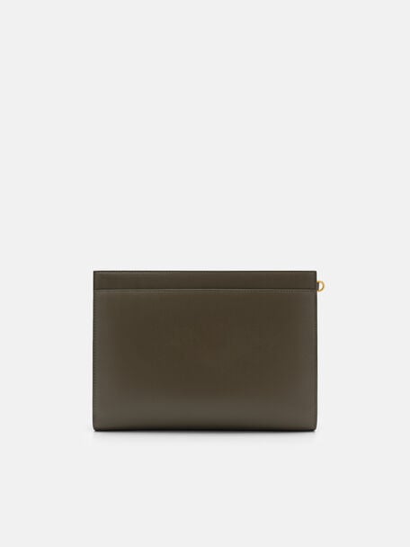 Leather Zip Pouch, , hi-res