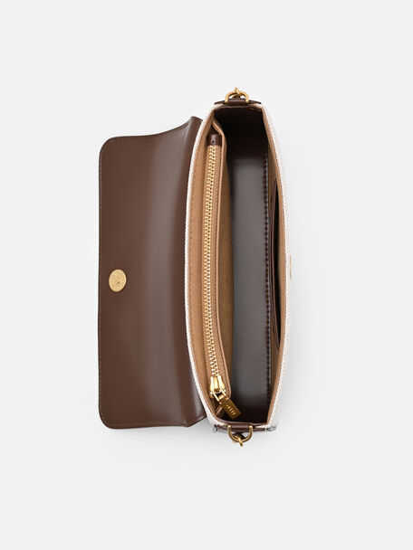 Tas Selempang Kulit Rantai, 