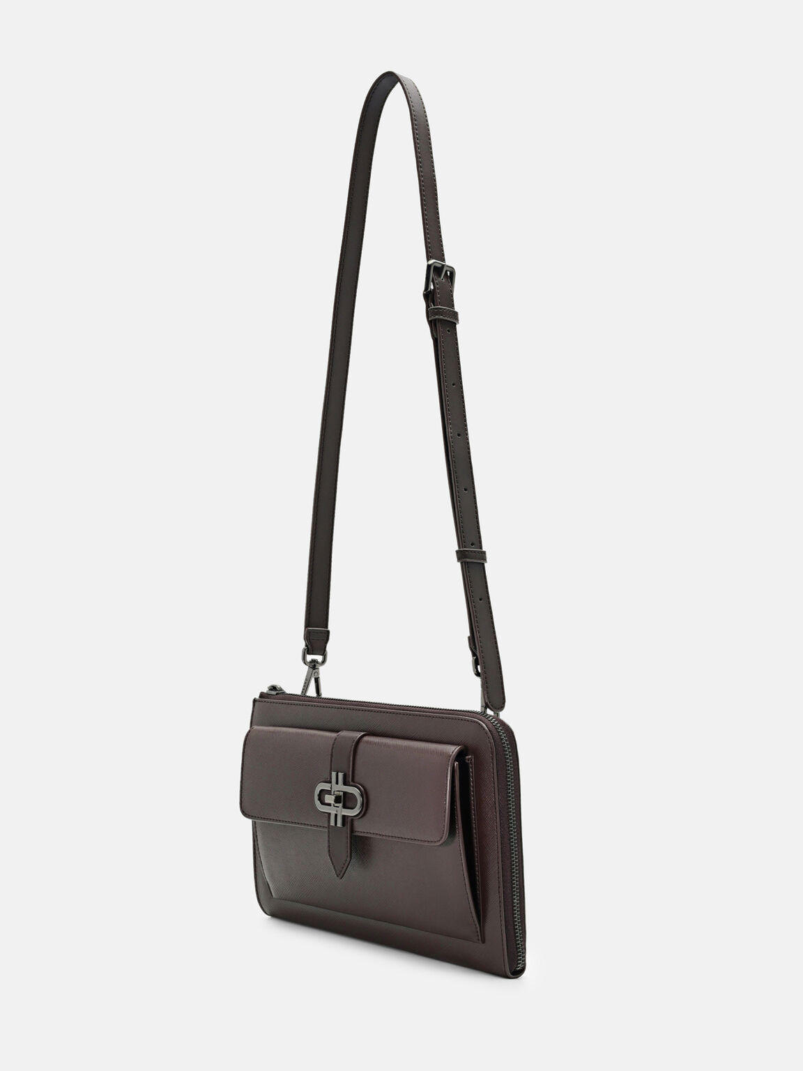 Tas Clutch Kulit Embossed, , hi-res