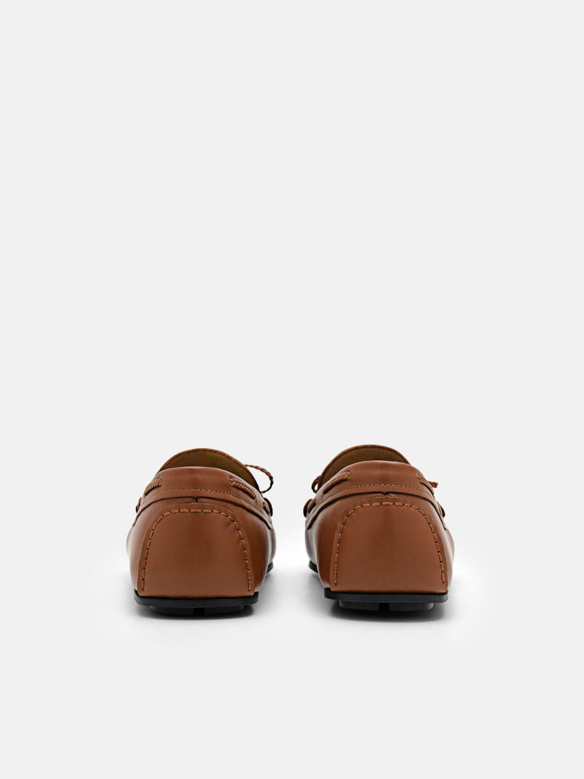 Leather Bow Driving Shoes, 