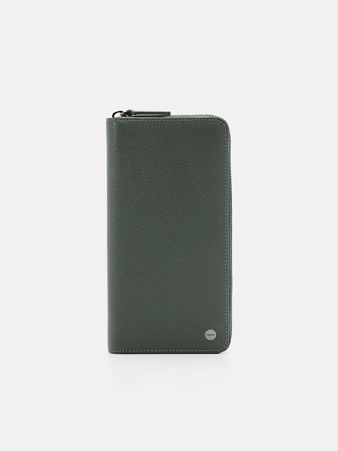 Oliver Leather Long Wallet, Military Green, hi-res