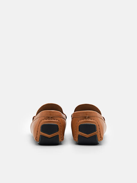 PEDRO Icon Leather Heel Sandals, Black