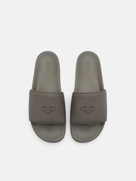 Rubber Slide Sandals, , hi-res