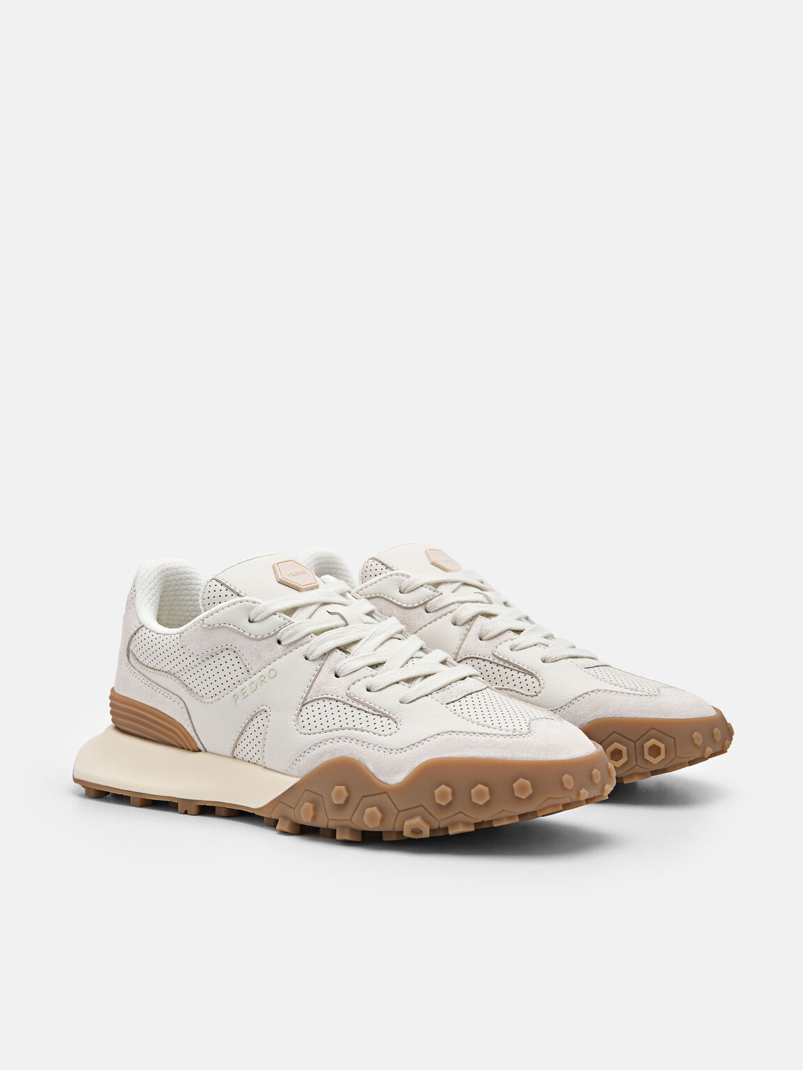 Sepatu Sneakers Suede Node Wanita, 