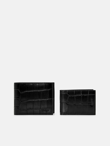 PEDRO Icon Leather Heel Sandals, Black