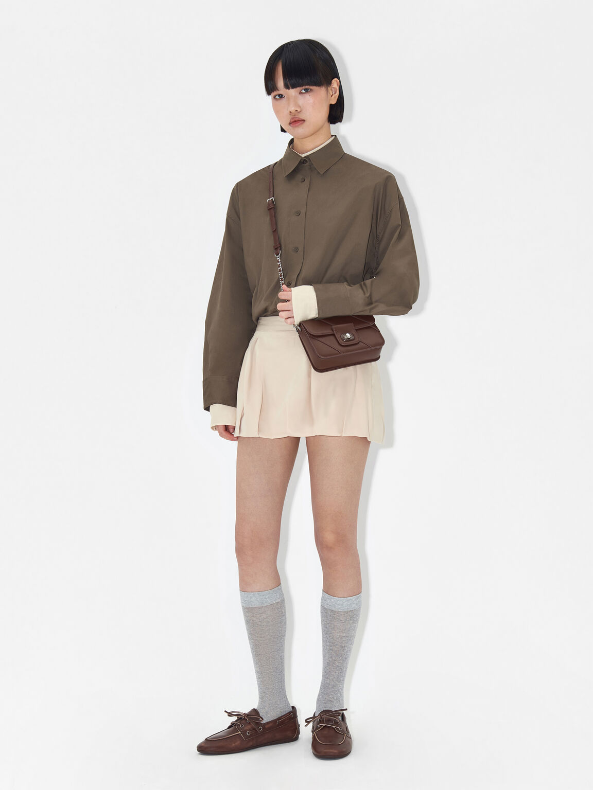 Sepatu Boat Kulit Dee, Brown
