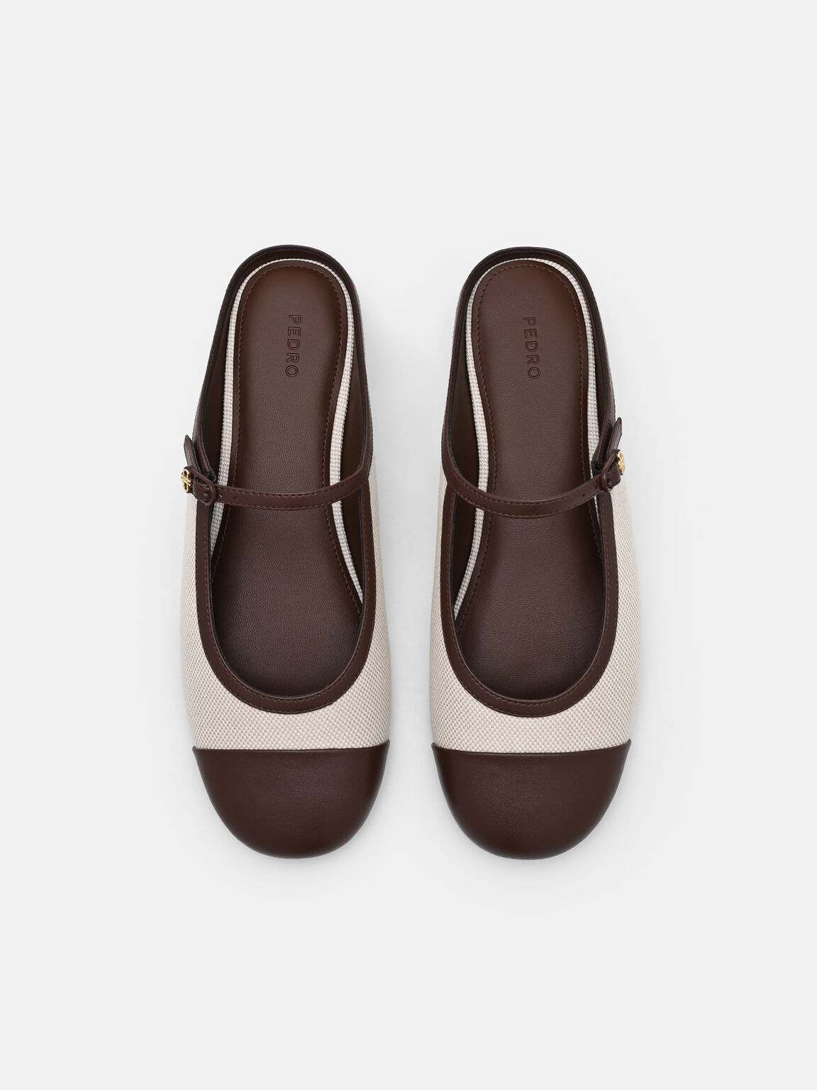 Sepatu Mules dengan Ujung Cap Toe, 