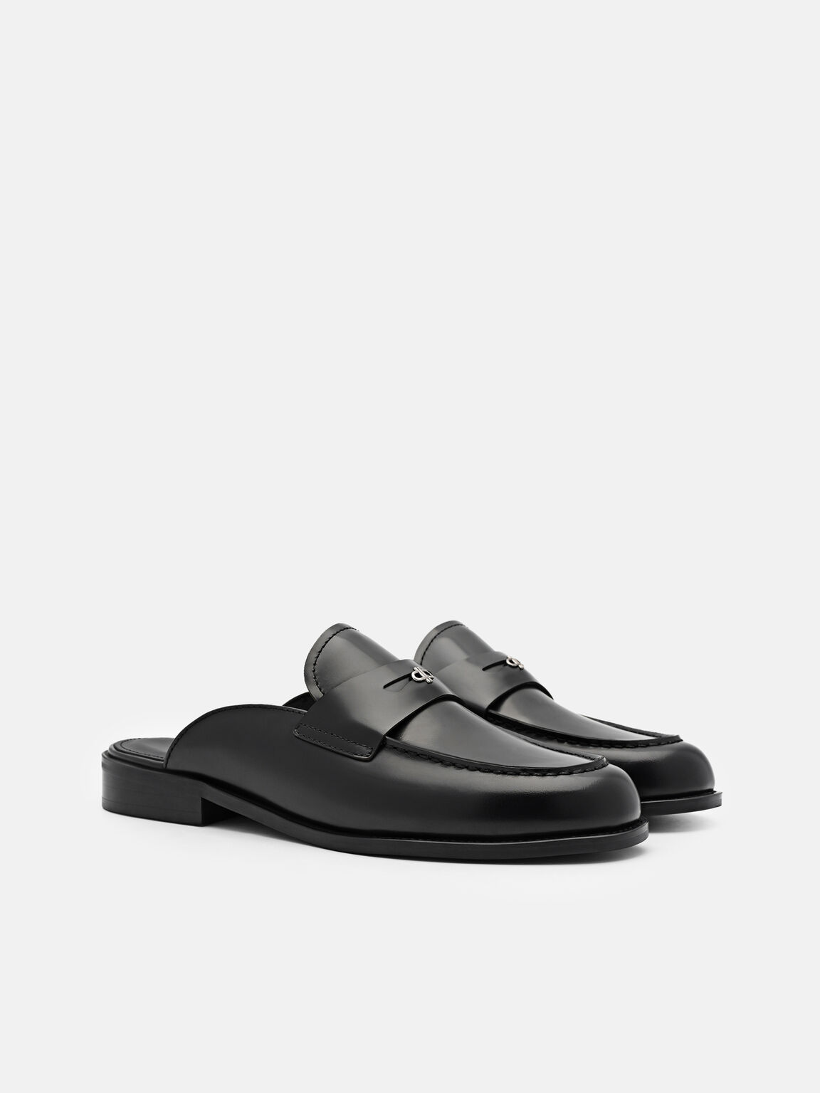 Mackenzie Leather Mule Loafers, 