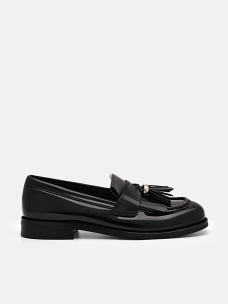 Asher Tassel Loafer in Pixel, Black, hi-res