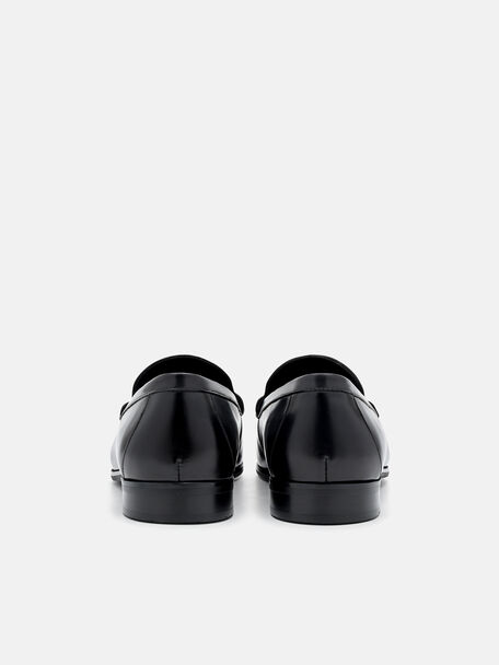 PEDRO Icon Leather Heel Sandals, Black