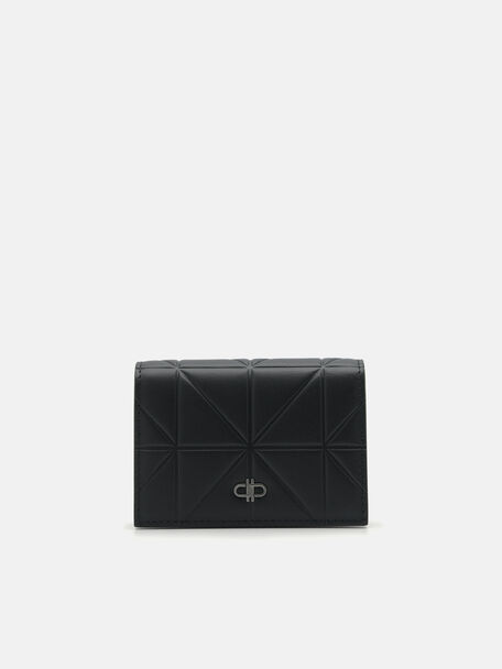 PEDRO Icon Leather Card Holder in Pixel, Black, hi-res