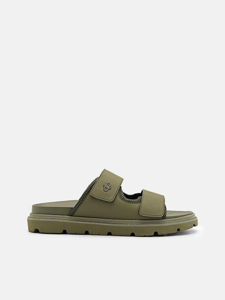 Bryson Strap Sandals, Military Green, hi-res