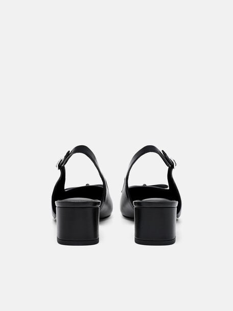 Sepatu Pumps Mary Jane Kulit Anna, 