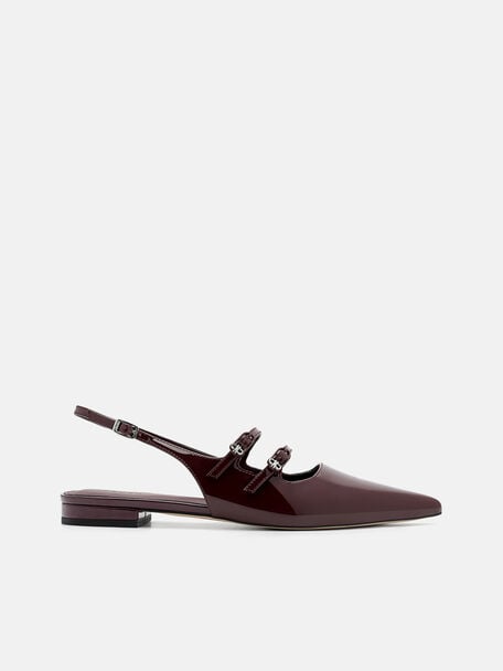 PEDRO Icon Leather Heel Sandals, Black