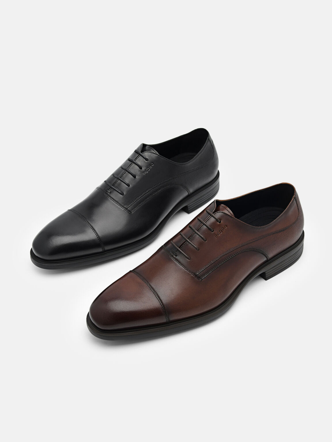Altitude Lightweight Saffiano Leather Oxford Shoes, 